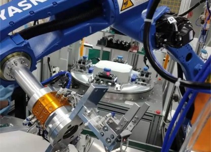 Robotic Arm Tool Changer is Used in Production of Ellipsoids for Automotive Headlights