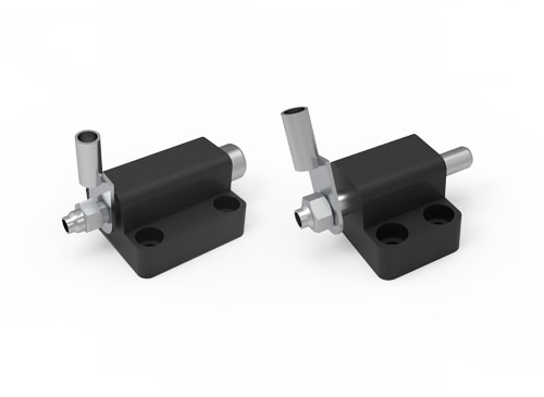 Plunger type safety stop assembly